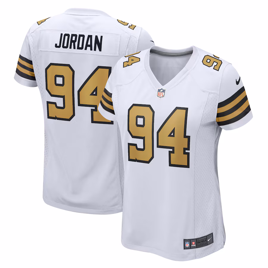 Women's New Orleans Saints Cameron Jordan Nike  White Alternate Game Jersey - ujerseystore