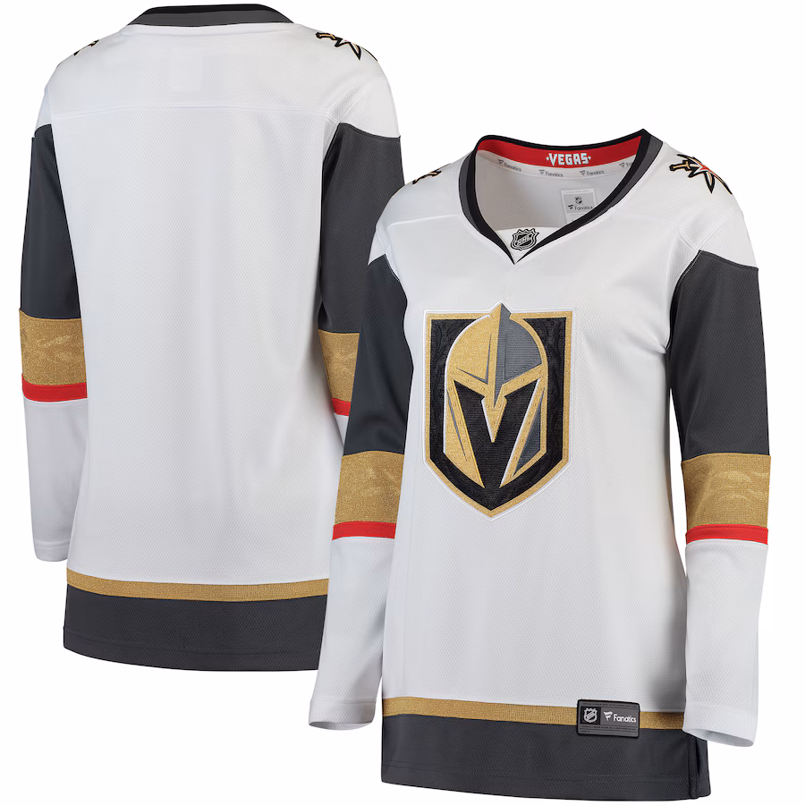 Women's Vegas Golden Knights Fanatics White Away Breakaway Jersey - ujerseystore