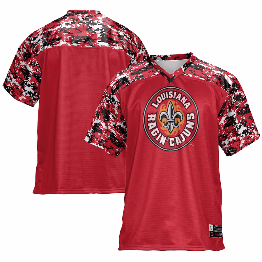 Louisiana Ragin' Cajuns GameDay Greats Football Jersey - Maroon - ujerseystore