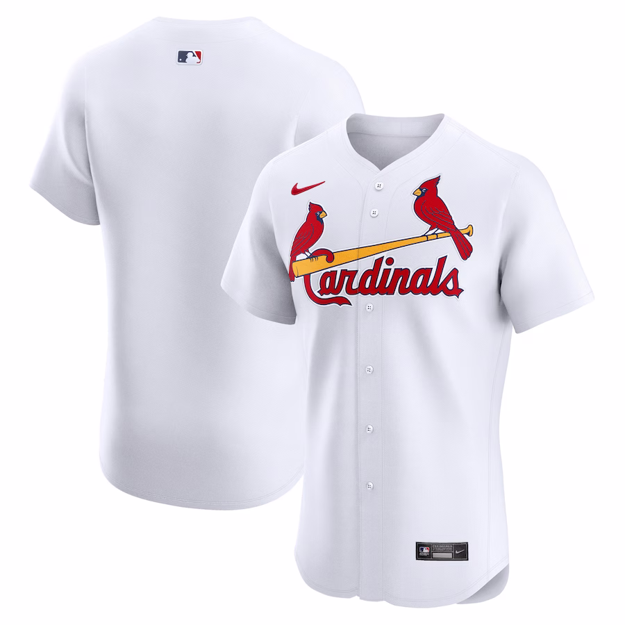 Men's St. Louis Cardinals Nike White Home Elite Jersey - ujerseystore