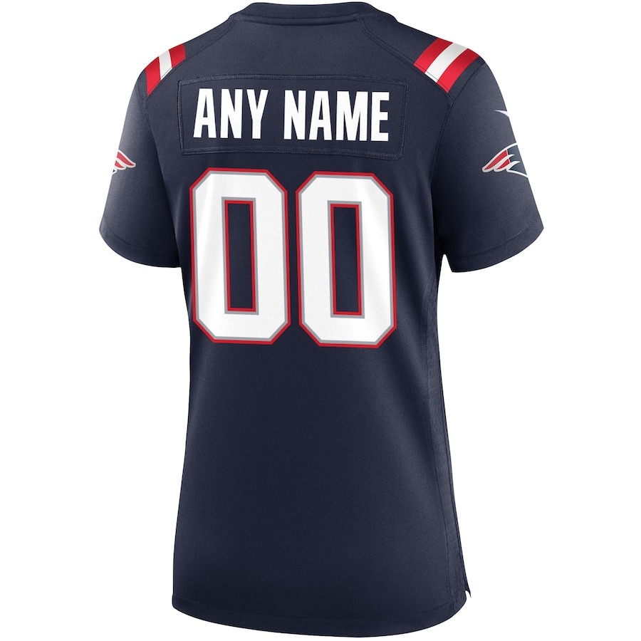 Women's New England Patriots Nike Navy Custom Game Jersey - ujerseystore