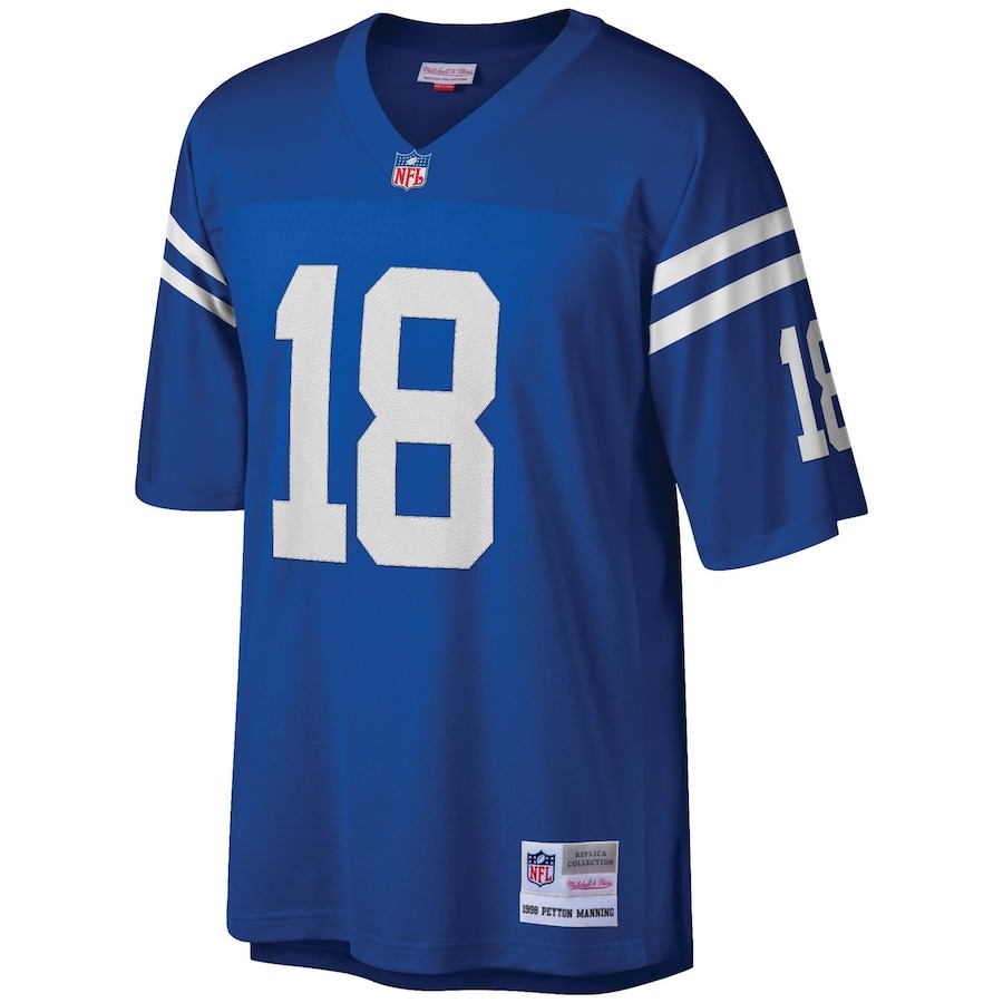 Men's Indianapolis Colts Peyton Manning Mitchell & Ness Royal Legacy Replica Jersey - ujerseystore