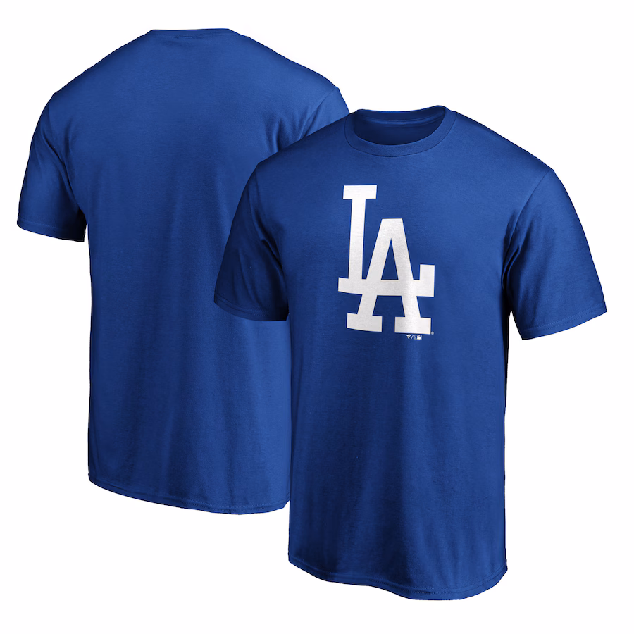 Men's Los Angeles Dodgers Royal Team Color Primary Logo 2 T-Shirt - ujerseystore