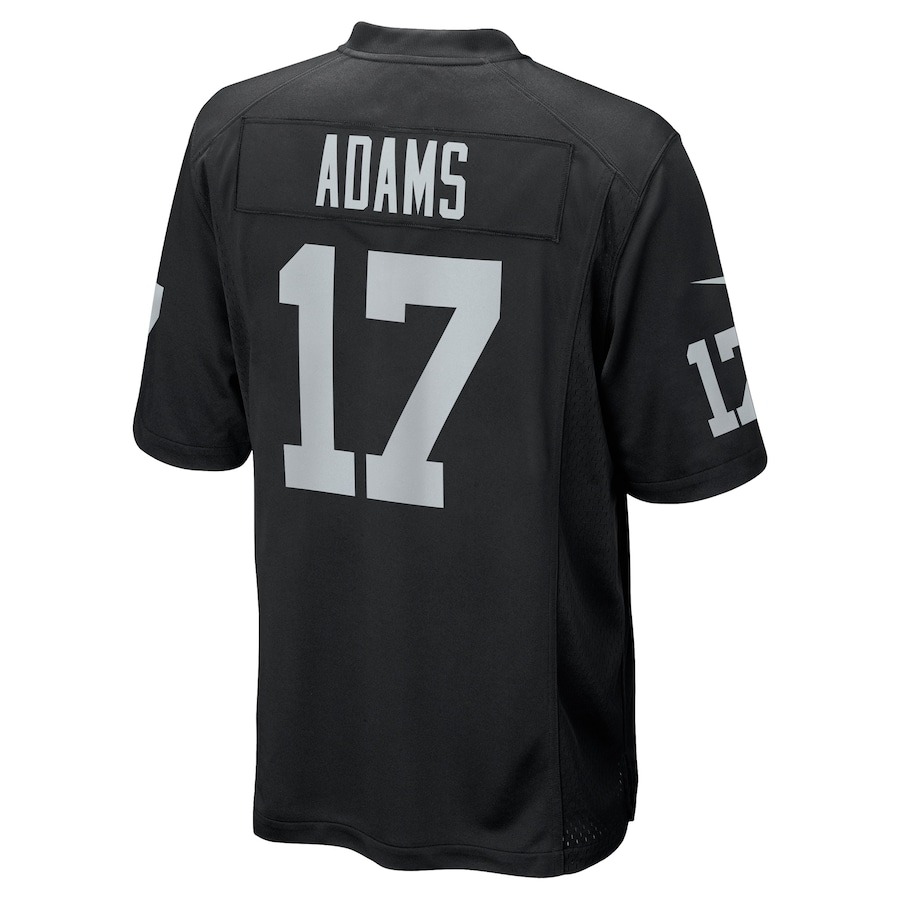 Men's Las Vegas Raiders Davante Adams Nike Black Game Jersey - ujerseystore