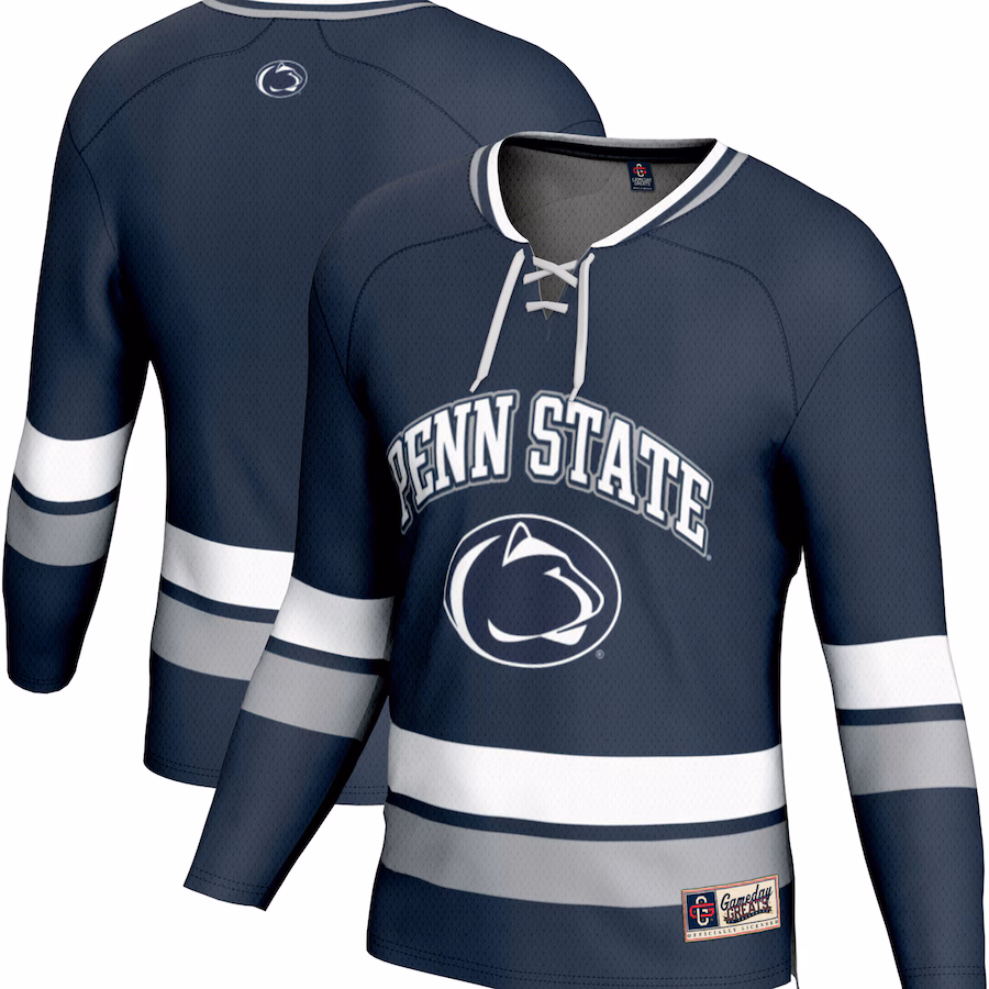 Youth  GameDay Greats Navy Penn State Nittany Lions Spirit Hockey Jersey - ujerseystore