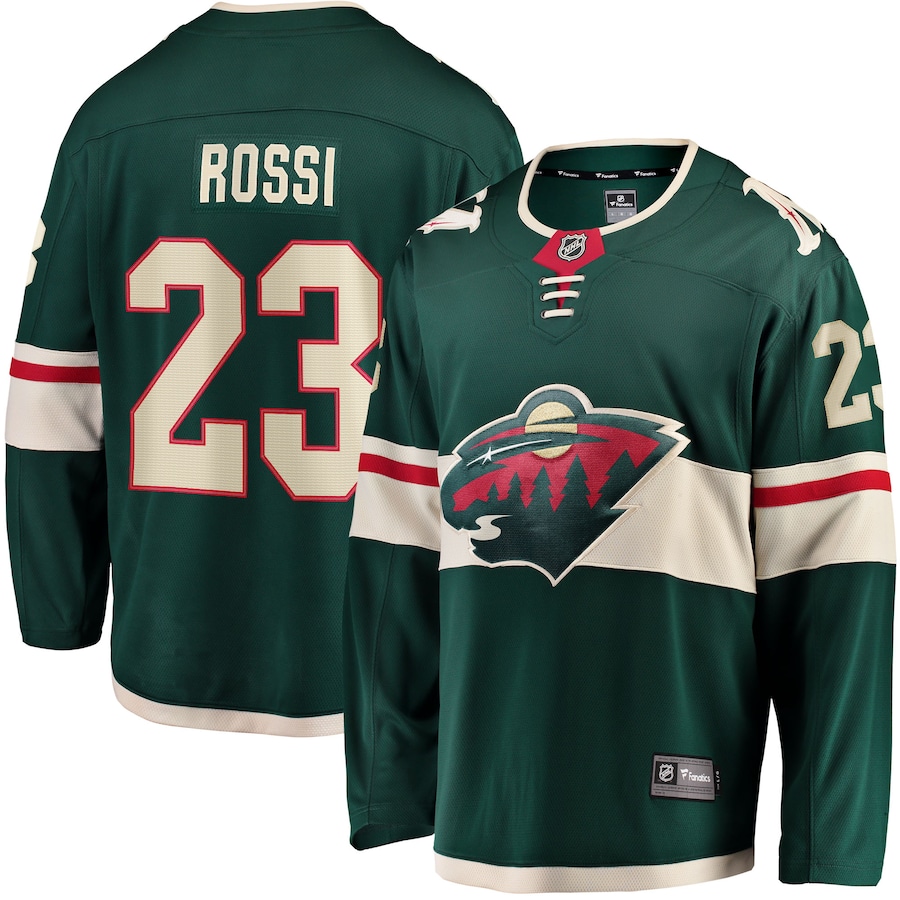 Men's Minnesota Wild Marco Rossi Fanatics Green Home Breakaway Player Jersey - ujerseystore