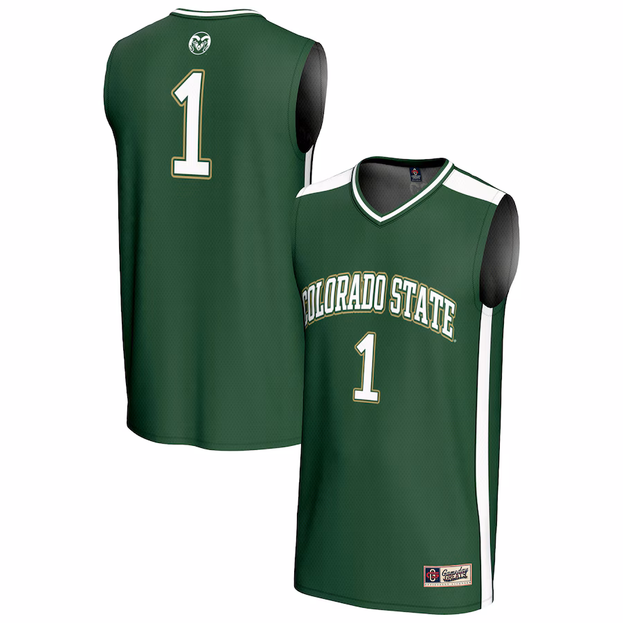 Unisex GameDay Greats #1 Green Colorado State Rams Lightweight Collegiate Basketball Fashion Jersey - ujerseystore