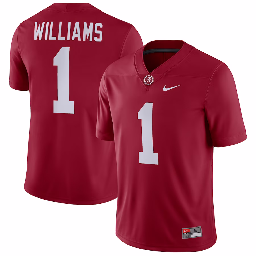 Jameson Williams Alabama Crimson Tide Nike Player Game Jersey - Crimson - ujerseystore