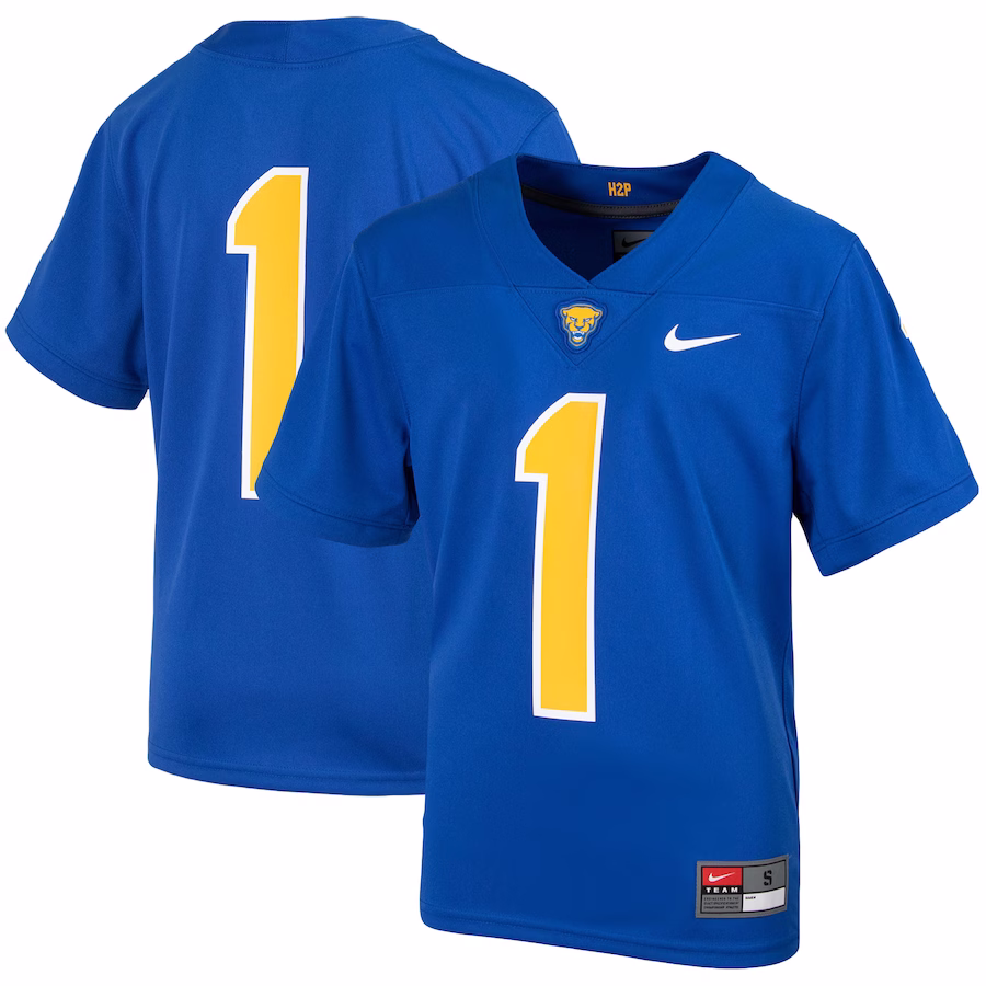 #1 Pitt Panthers Nike Youth Untouchable Football Jersey - Royal - ujerseystore