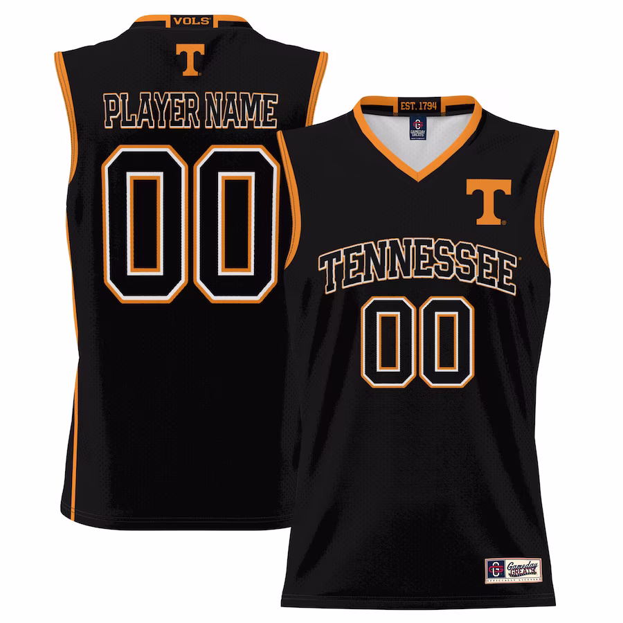 Tennessee Volunteers GameDay Greats Youth NIL Pick-A-Player Lightweight Basketball Jersey - Black - ujerseystore