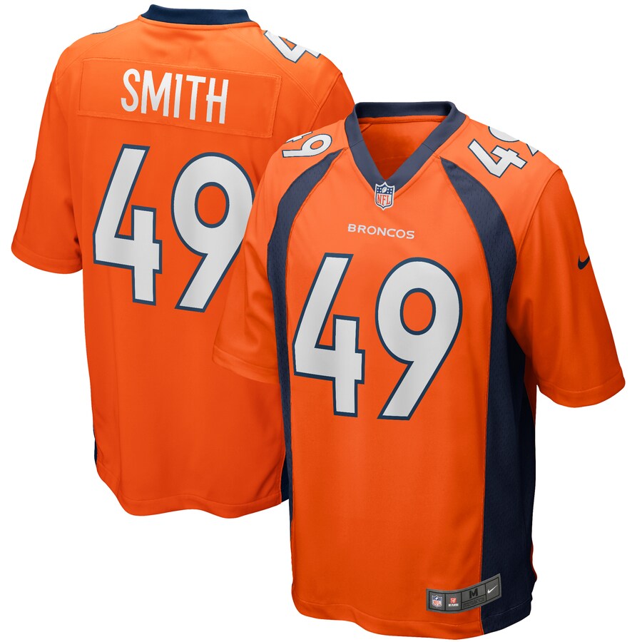 Men's Denver Broncos Dennis Smith Nike Orange Game Retired Player Jersey - ujerseystore