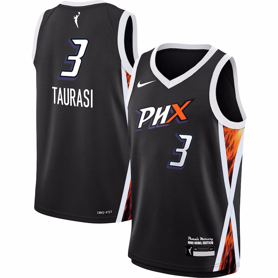 Youth Phoenix Mercury Diana Taurasi Nike Black 2021 Rebel Edition Victory Player Jersey - ujerseystore