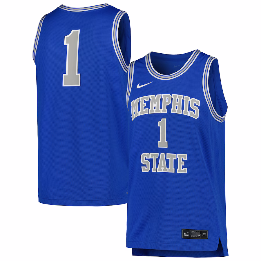 Men's Nike Royal Memphis Tigers Replica Basketball Jersey - ujerseystore