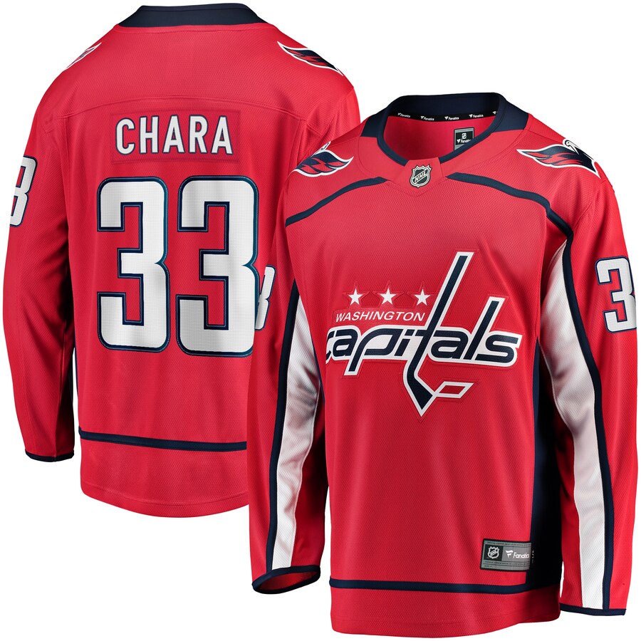 Men's Washington Capitals Zdeno Chara Fanatics Branded Red Home Breakaway Player Jersey - ujerseystore
