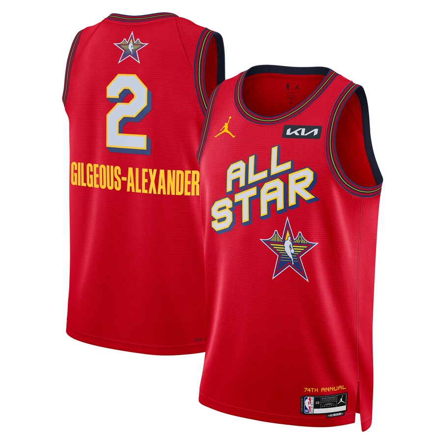 Unisex Shai Gilgeous-Alexander Nike Red 2025 NBA All-Star Game Swingman Player Jersey - ujerseystore