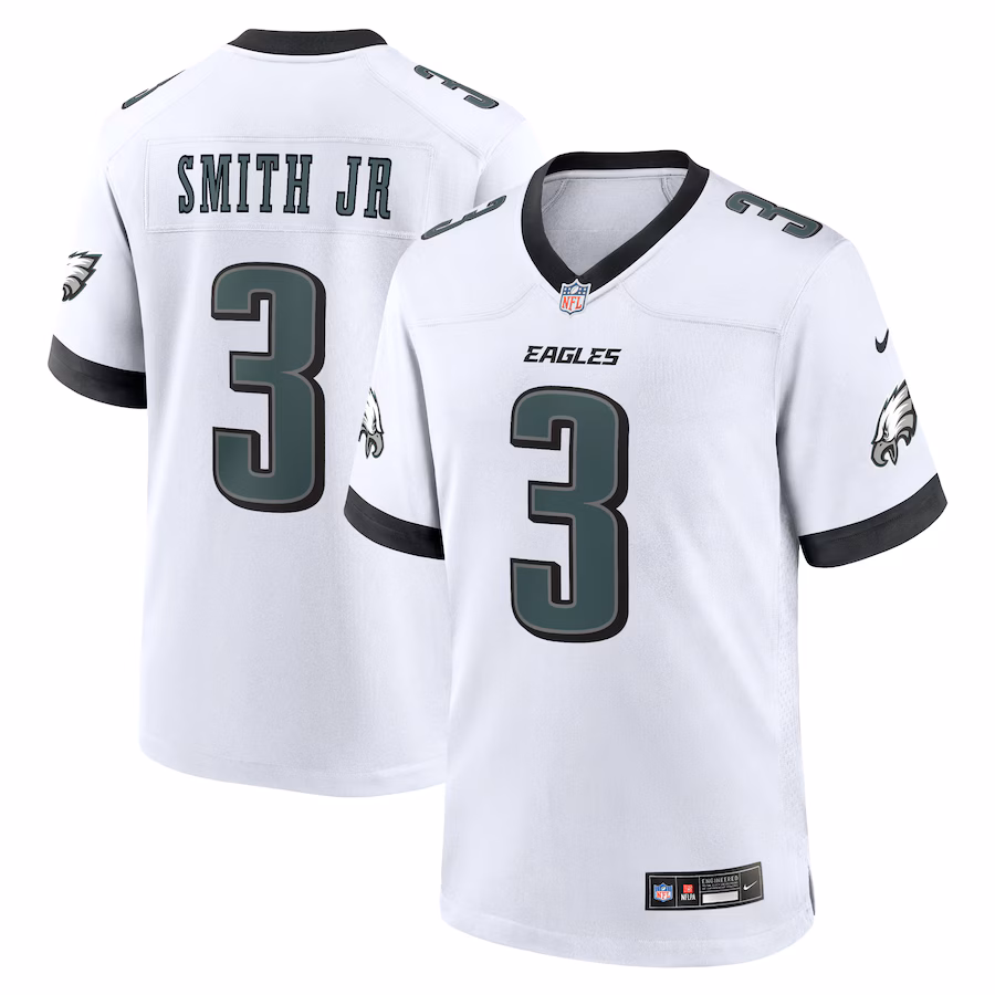 Men's Philadelphia Eagles Nolan Smith Nike White White Game Jersey - ujerseystore