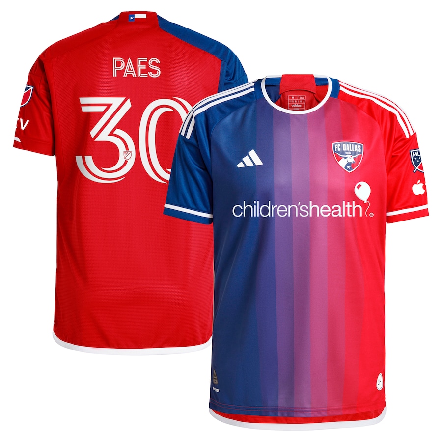 Men's FC Dallas Maarten Paes adidas Navy 2024 After Burner Authentic Player Jersey - ujerseystore