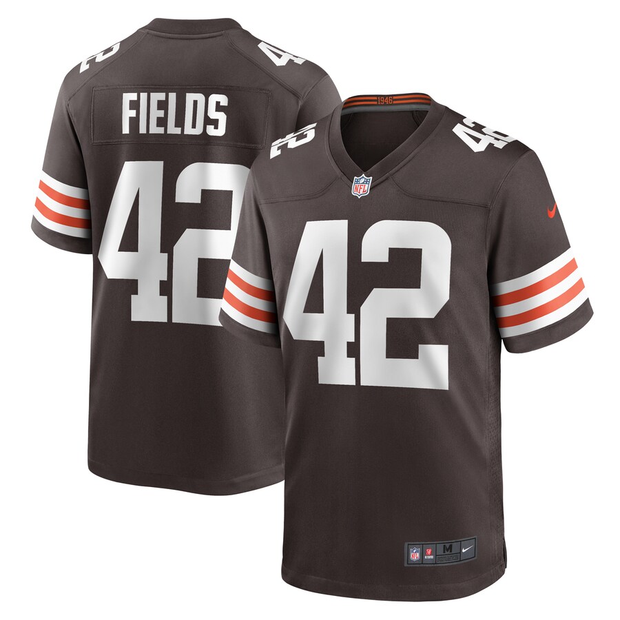 Men's Cleveland Browns Tony Fields II Nike  Brown Team Game Jersey - ujerseystore