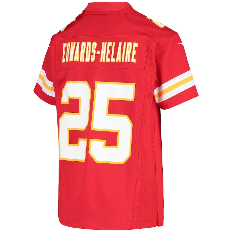 Youth Kansas City Chiefs Clyde Edwards-Helaire Nike Red Game Jersey - ujerseystore