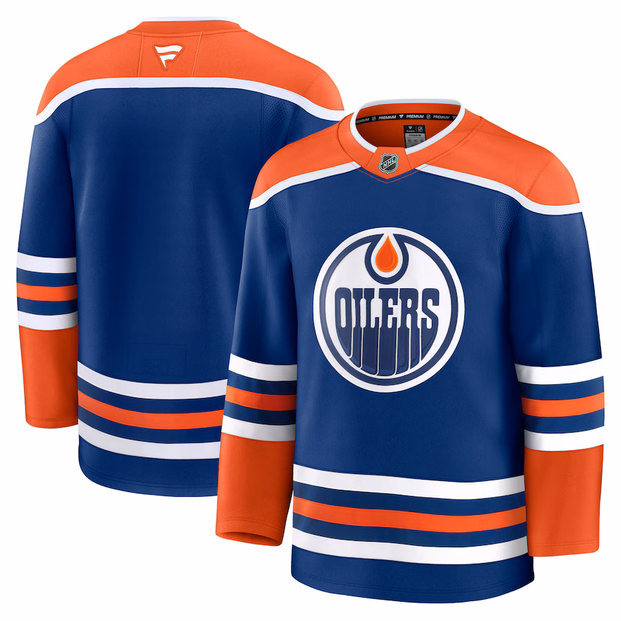 Men's Edmonton Oilers Fanatics Royal Home Premium Jersey - ujerseystore