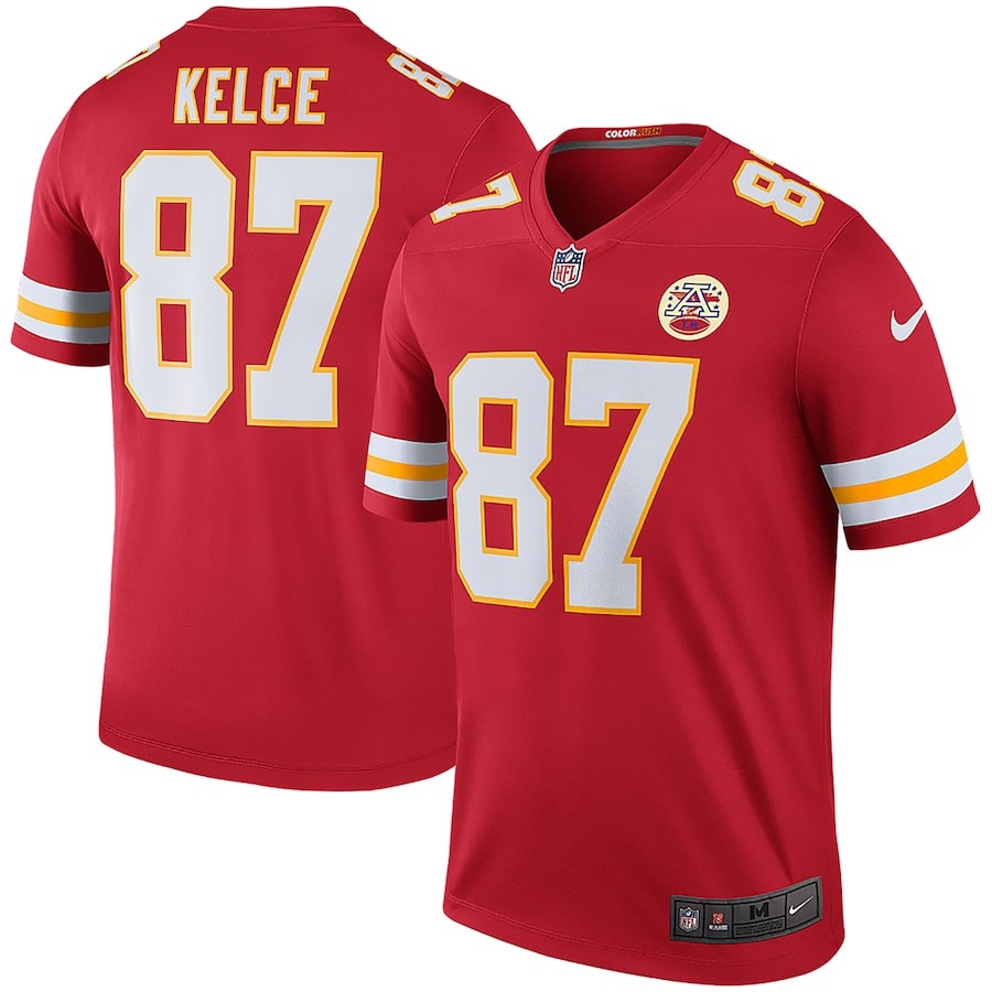 Men's Kansas City Chiefs Travis Kelce Nike Red Legend Jersey - ujerseystore