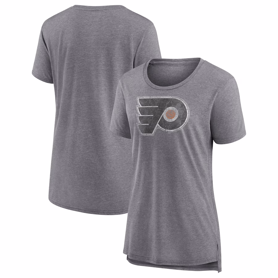 Women's Philadelphia Flyers Fanatics Heather Gray Special Edition 2.0 Modern T-Shirt - ujerseystore