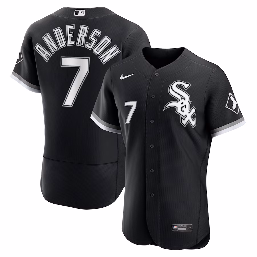 Men's Chicago White Sox Tim Anderson Nike Black Alternate Authentic Player Jersey - ujerseystore