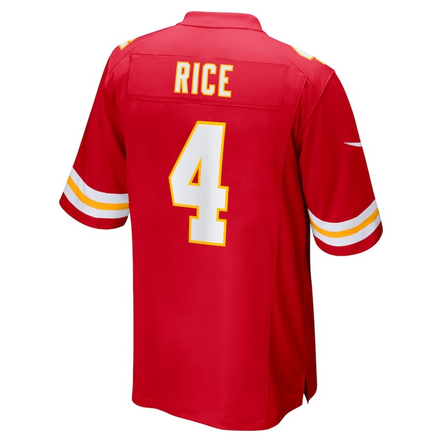 Men's Kansas City Chiefs Rashee Rice Nike Red Super Bowl LVIII Game Jersey - ujerseystore