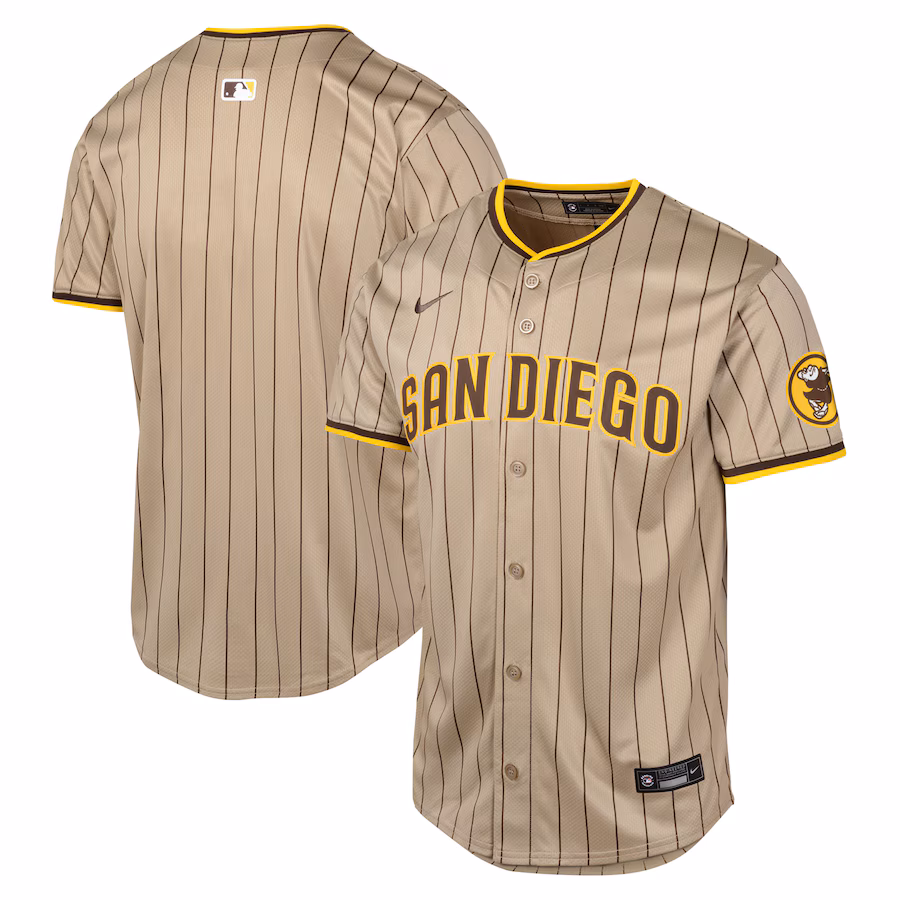 Youth San Diego Padres Nike Tan Alternate Limited Jersey - ujerseystore