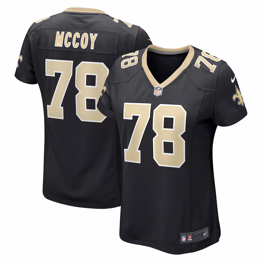 Women's New Orleans Saints Erik Mccoy Nike Black Game Jersey - ujerseystore