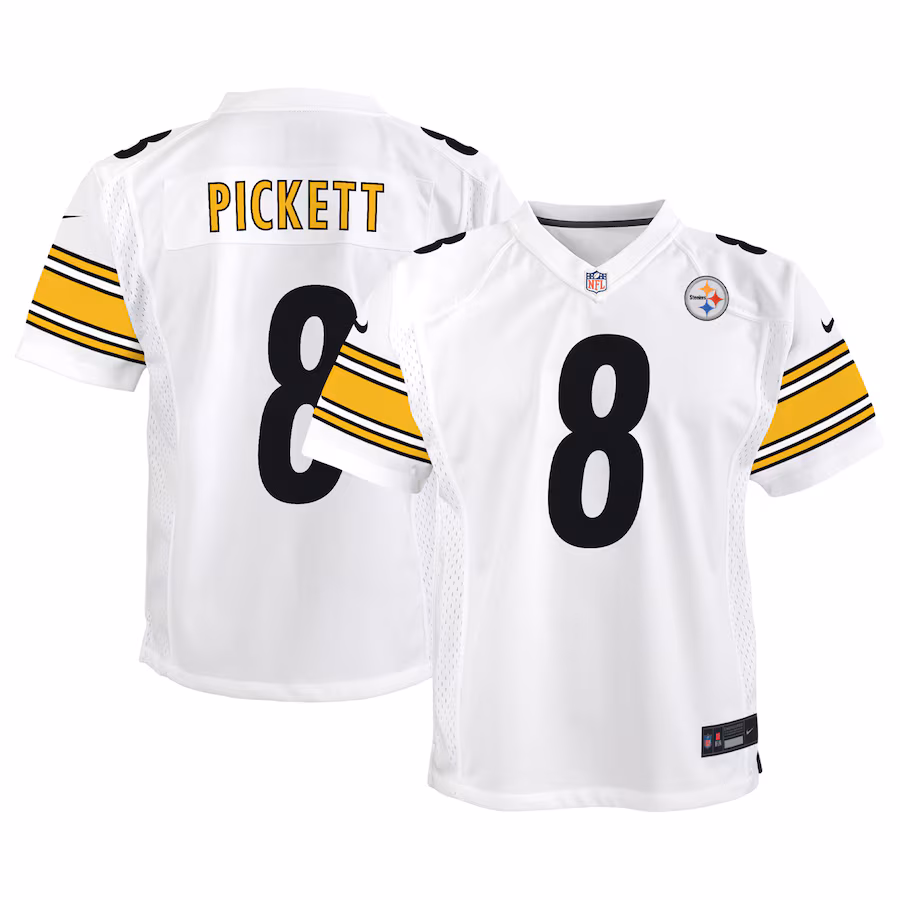 Youth Pittsburgh Steelers Kenny Pickett Nike White Game Jersey - ujerseystore