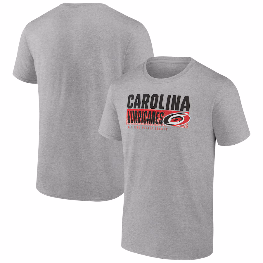 Men's Carolina Hurricanes Heathered Gray Jet Speed T-Shirt - ujerseystore