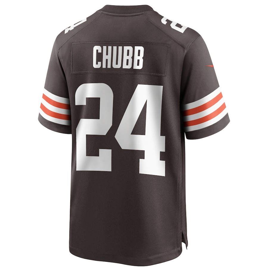 Men's Cleveland Browns Nick Chubb Nike Brown Game Jersey - ujerseystore