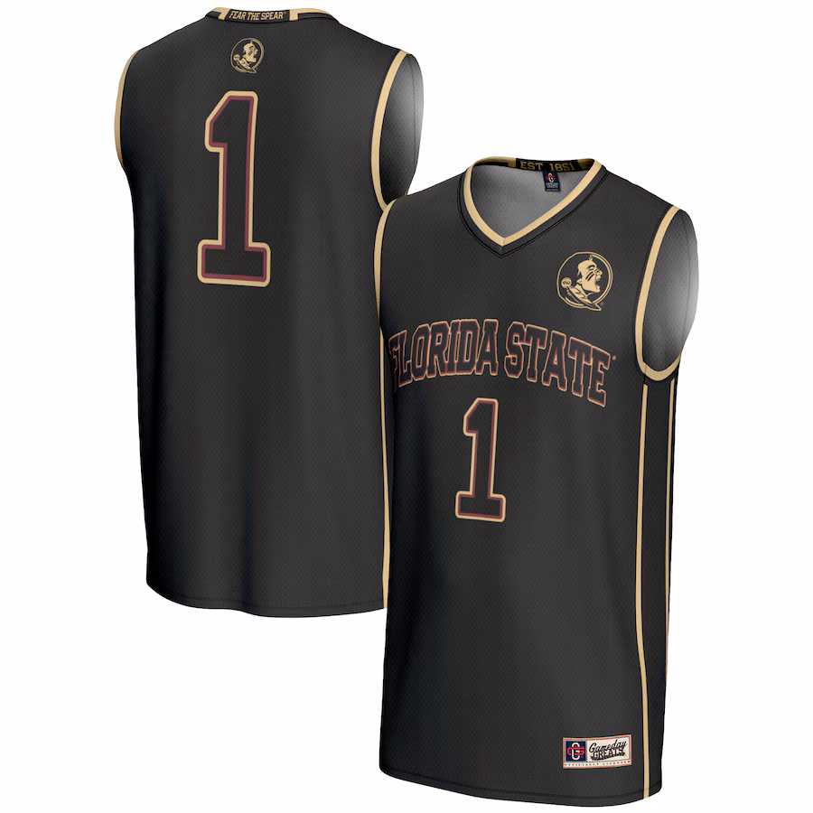 Male GameDay Greats #1  Black Florida State Seminoles  Lightweight Basketball Jersey - ujerseystore