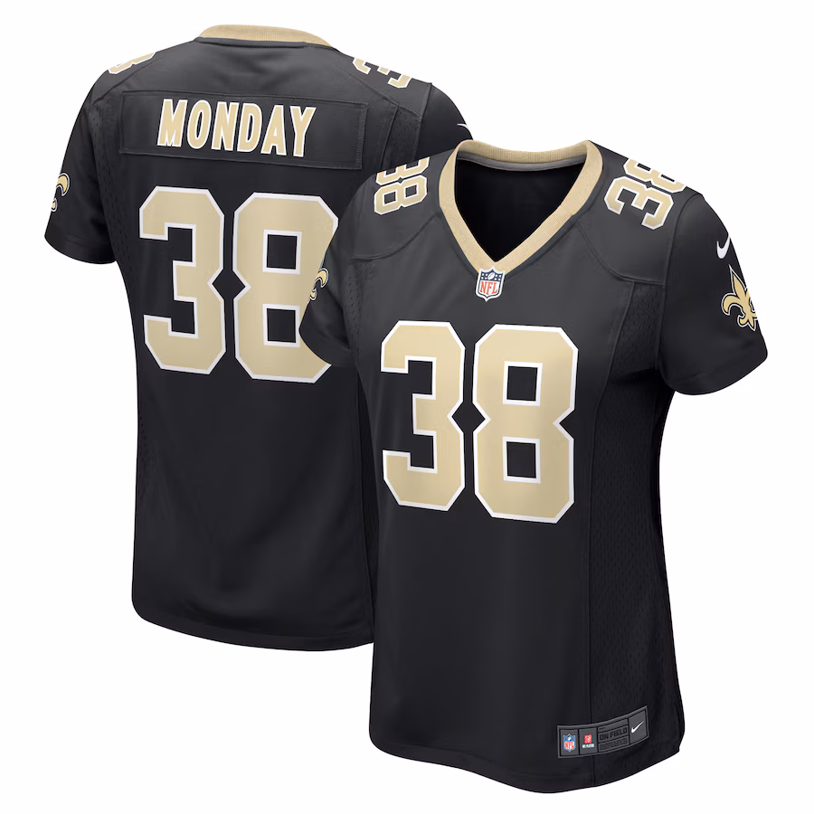 Women's New Orleans Saints Smoke Monday Nike Black Game Player Jersey - ujerseystore