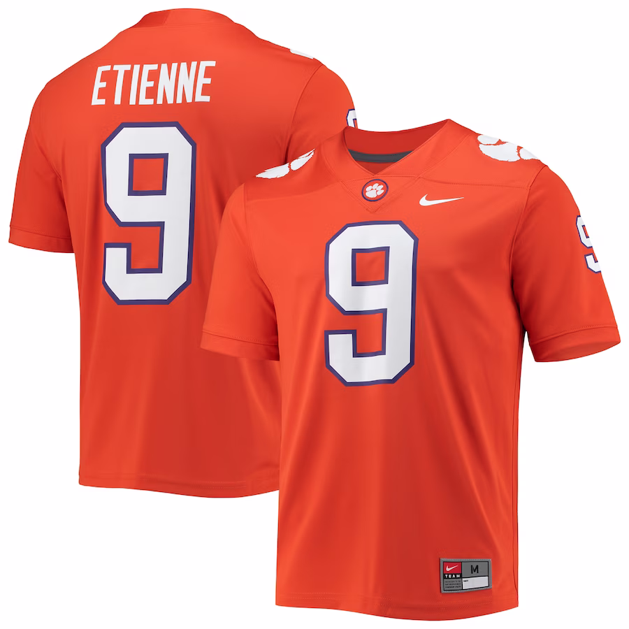 Travis Etienne Clemson Tigers Nike 2021 Draft Class Game Jersey - Orange - ujerseystore
