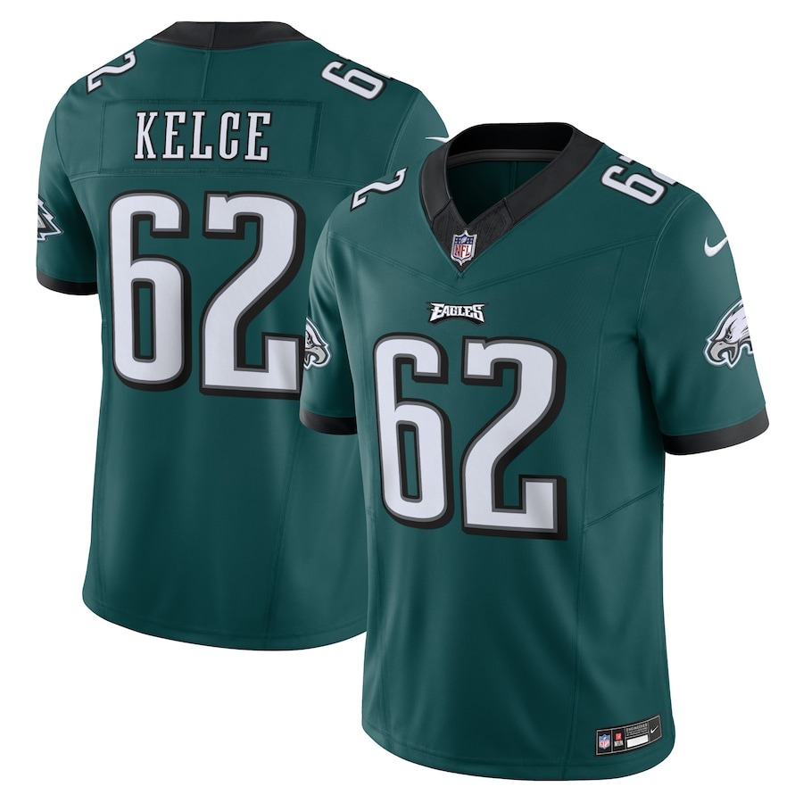 Men's Philadelphia Eagles Jason Kelce Nike Midnight Green Vapor F.U.S.E. Limited Jersey - ujerseystore