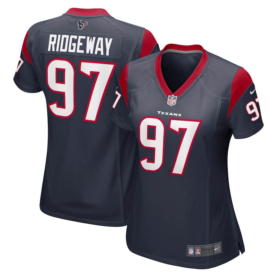 Women's Houston Texans Hassan Ridgeway Nike Navy Game Player Jersey - ujerseystore