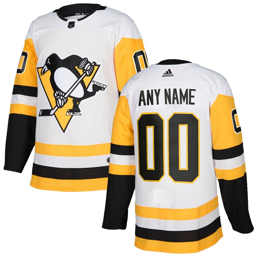 Men's Pittsburgh Penguins adidas White Authentic Custom Jersey - ujerseystore