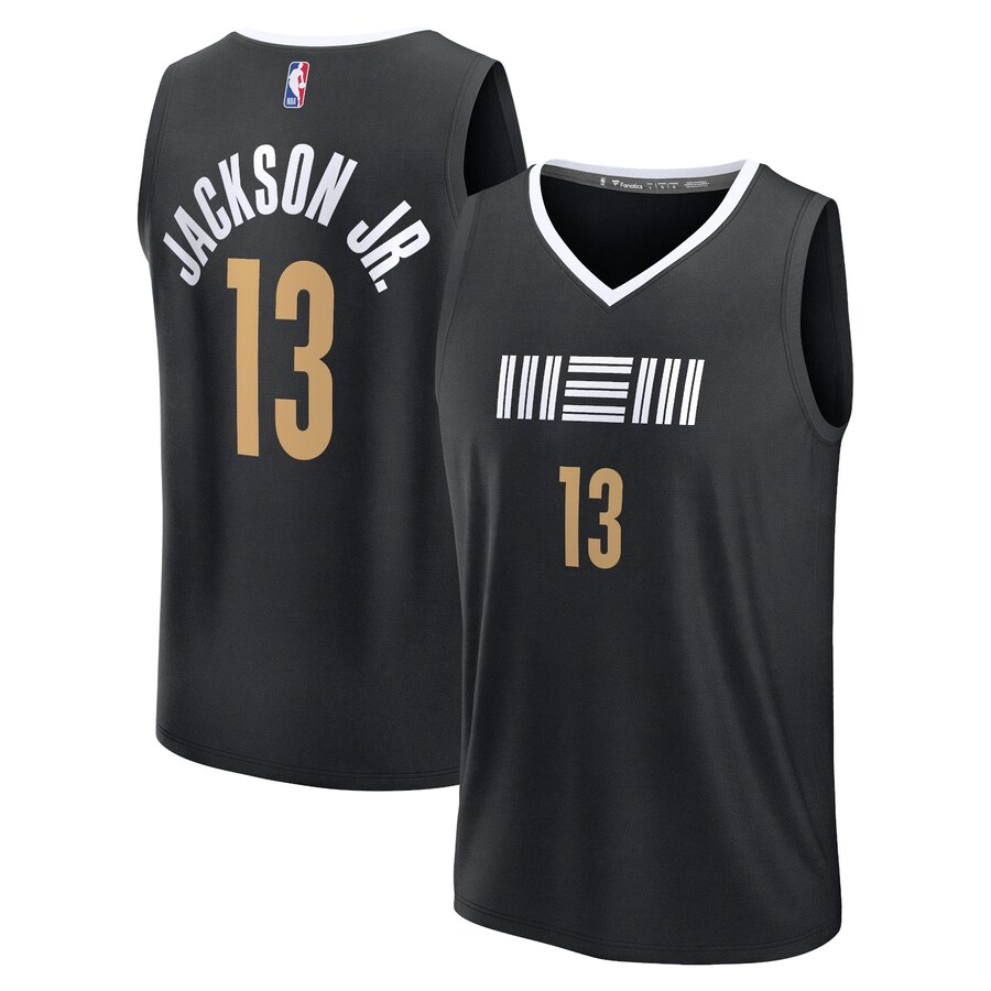 Men's Memphis Grizzlies Jaren Jackson Jr. Fanatics Black Fast Break Jersey - City Edition - ujerseystore