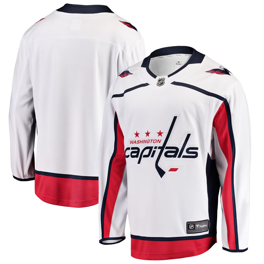 Men's Washington Capitals Fanatics Branded White Breakaway Away Jersey - ujerseystore