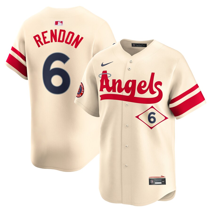 Men's Los Angeles Angels Anthony Rendon Nike Cream City Connect Limited Player Jersey - ujerseystore