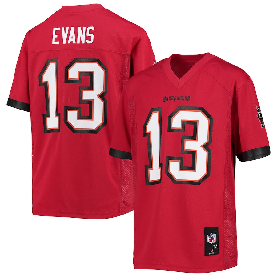 Youth Tampa Bay Buccaneers Mike Evans Red Replica Player Jersey - ujerseystore