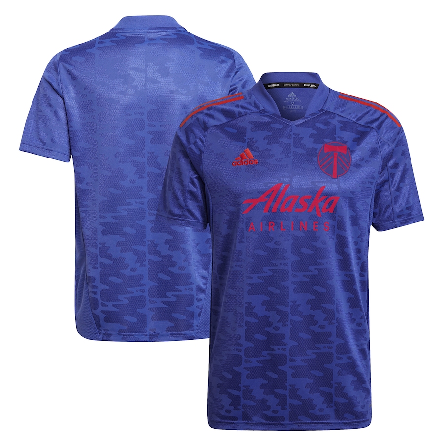 Men's Portland Timbers adidas Blue 2022 Primeblue Replica Jersey - ujerseystore