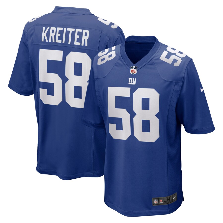 Men's New York Giants Casey Kreiter Nike Royal Game Jersey - ujerseystore