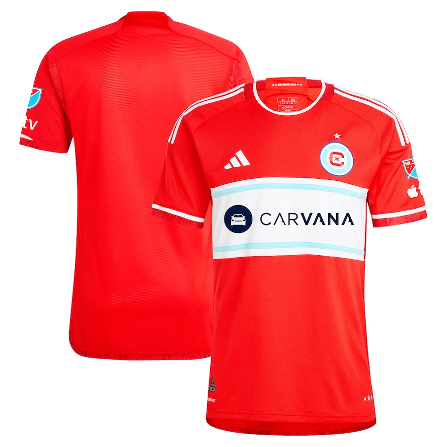 Men's Chicago Fire  adidas Red 2024 Return To Red Authentic Jersey - ujerseystore