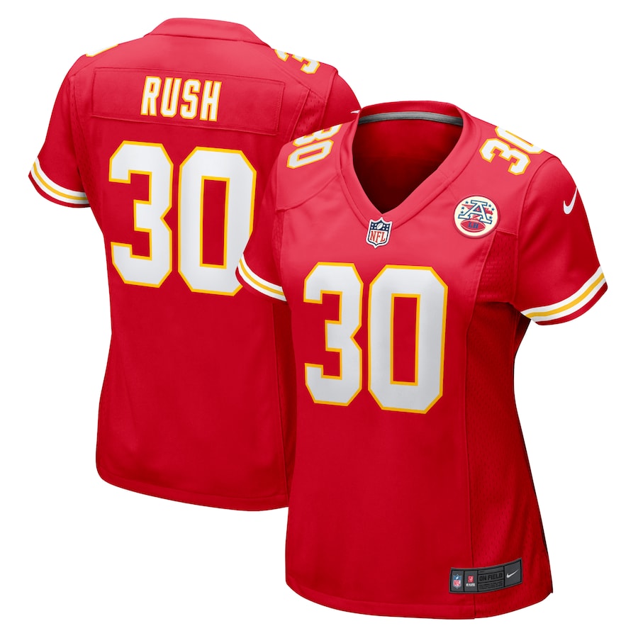 Women's Kansas City Chiefs Darius Rush Nike  Red Team Game Jersey - ujerseystore