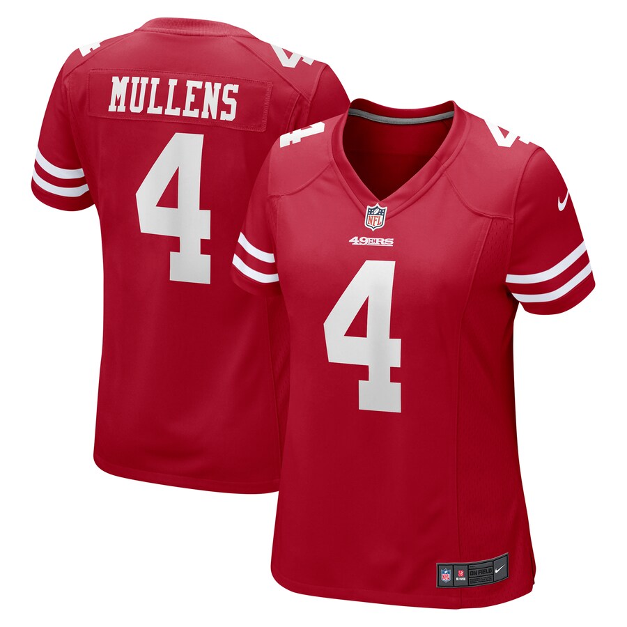 Women's San Francisco 49ers Nick Mullens Nike Scarlet Game Jersey - ujerseystore
