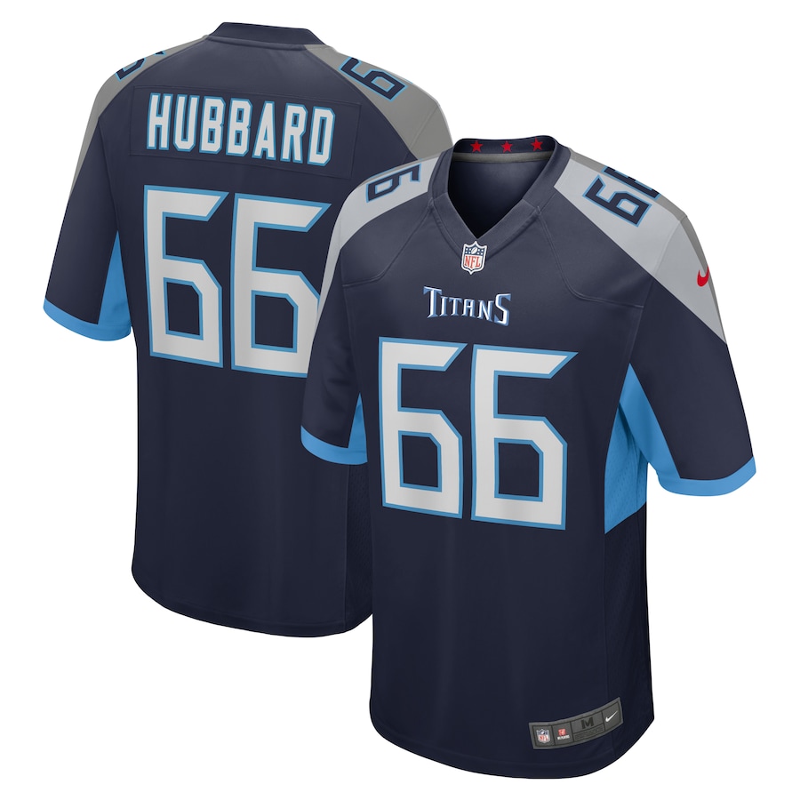Men's Tennessee Titans Chris Hubbard Nike  Navy Team Game Jersey - ujerseystore