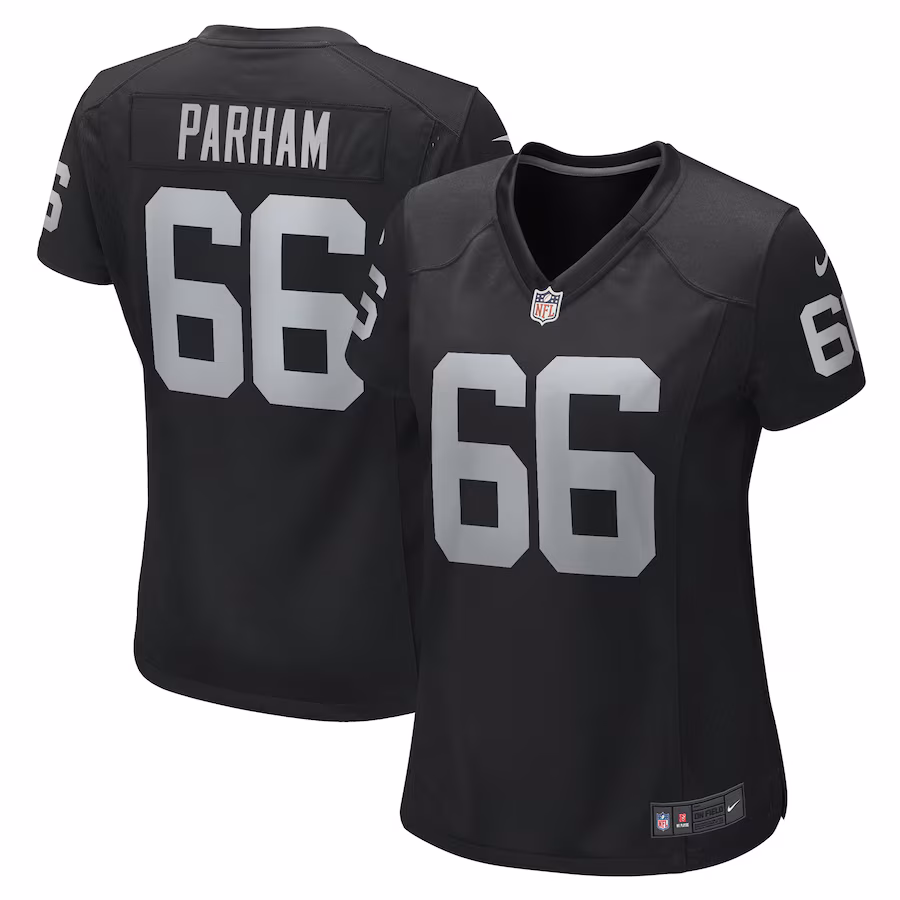 Women's Las Vegas Raiders Dylan Parham Nike Black Game Player Jersey - ujerseystore